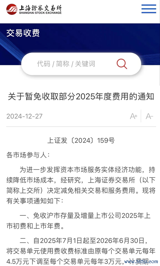 恒生指数期货行情 A股利好！沪深往还所布告降费