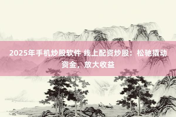 2025年手机炒股软件 线上配资炒股：松驰撬动资金，放大收益
