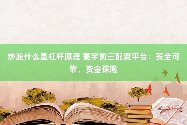 炒股什么是杠杆原理 寰宇前三配资平台：安全可靠，资金保险
