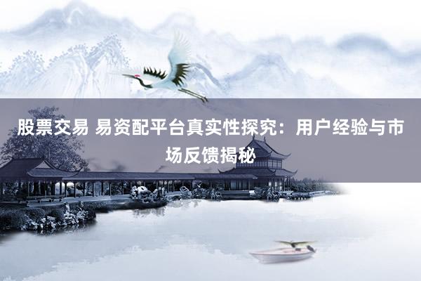 股票交易 易资配平台真实性探究：用户经验与市场反馈揭秘