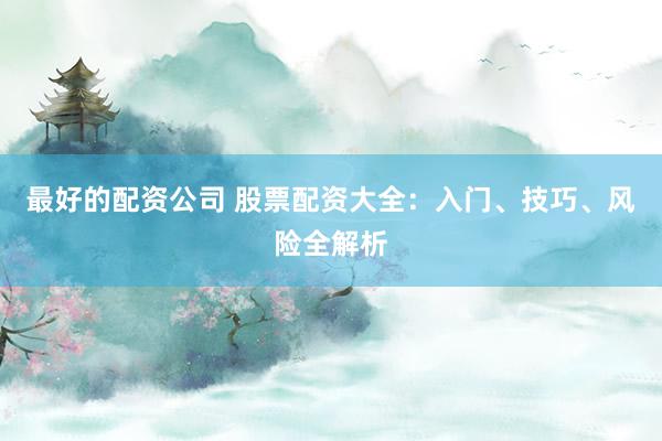 最好的配资公司 股票配资大全：入门、技巧、风险全解析