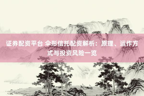 证券配资平台 伞形信托配资解析：原理、运作方式与投资风险一览