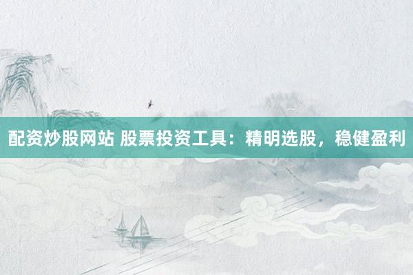 配资炒股网站 股票投资工具：精明选股，稳健盈利