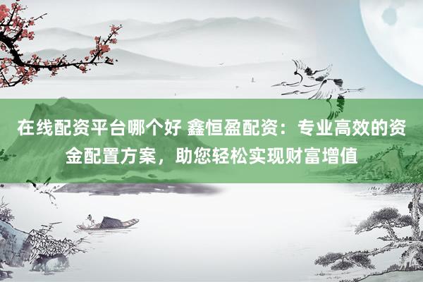 在线配资平台哪个好 鑫恒盈配资：专业高效的资金配置方案，助您轻松实现财富增值