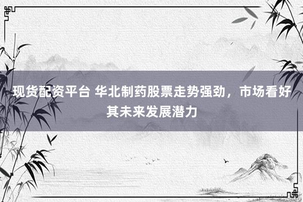 现货配资平台 华北制药股票走势强劲，市场看好其未来发展潜力
