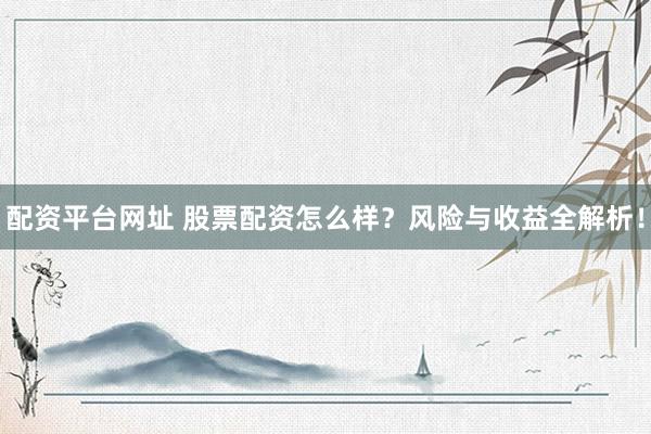 配资平台网址 股票配资怎么样？风险与收益全解析！